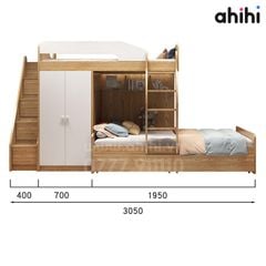 Giường tầng trẻ em Ahihi08 – Thiết kế đa năng, tiện nghi