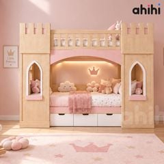 Giường tầng lâu đài Ahihi Castle cho bé
