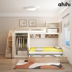 Giường tầng trẻ em Ahihi13 – Thiết kế đẹp, tiện nghi và gọn gàng