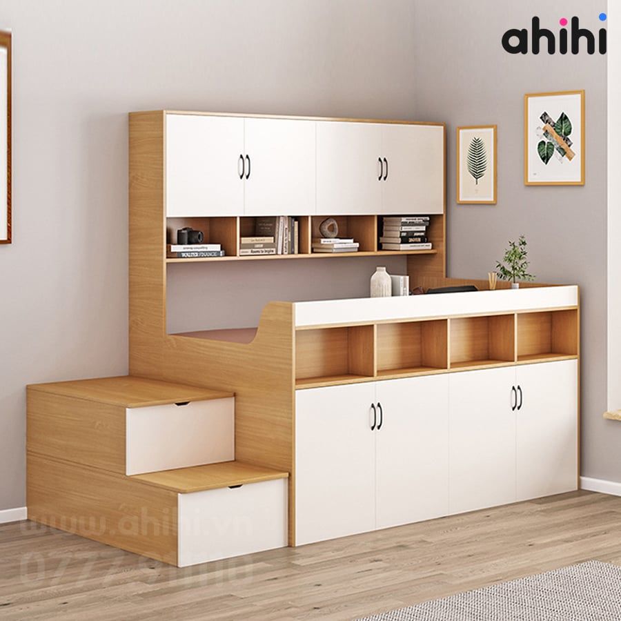 Giường tầng thấp ahihi217 -  Tối ưu không gian cho Bé