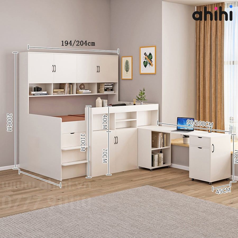 Giường tầng thấp ahihi217 -  Tối ưu không gian cho Bé