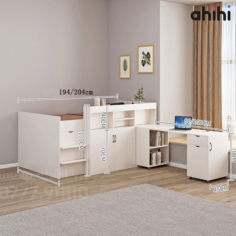 Giường tầng thấp ahihi217 -  Tối ưu không gian cho Bé