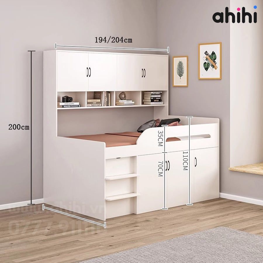 Giường tầng thấp ahihi217 -  Tối ưu không gian cho Bé