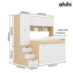 Giường tầng thấp ahihi222 -  Tối ưu không gian cho Bé