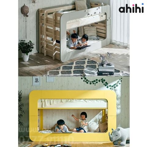 Giường tầng thấp ahihi205 - Giải pháp gọn gàng cho phòng Bé