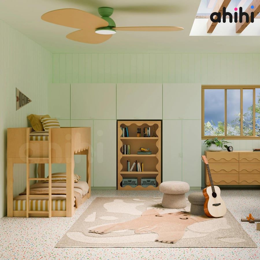 Giường tầng thấp ahihi219 cho bé | Thiết kế nhà nhỏ độc đáo