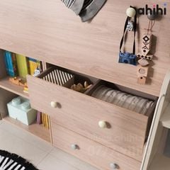 Giường Tầng Trẻ Em ahihi201 - Có kệ sách đa năng