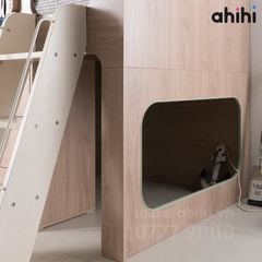 Giường Tầng Trẻ Em ahihi201 - Có kệ sách đa năng