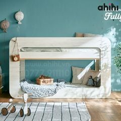 Giường tầng thấp ahihi204 - Thiết kế bo tròn độc đáo