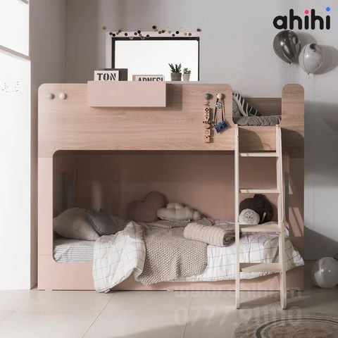 Giường tầng thấp Ahihi202 – giải pháp tối ưu cho phòng hai bé