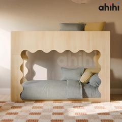 Giường tầng thấp ahihi241 cho bé | Thiết kế nhà nhỏ độc đáo