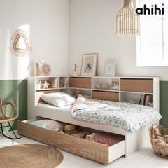 Giường tầng thấp Ahihi211 – Thiết kế thông minh, an toàn cho bé