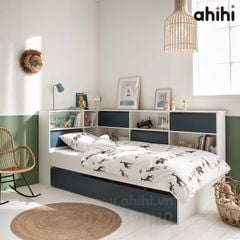 Giường tầng thấp Ahihi211 – Thiết kế thông minh, an toàn cho bé