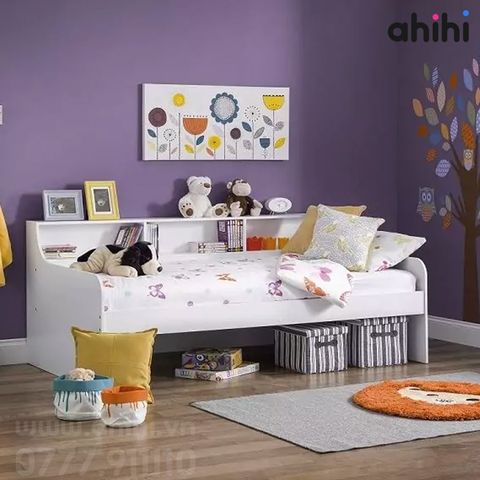 Giường tầng thấp Ahihi214 – Giường ngủ trẻ em hiện đại, tối ưu không gian