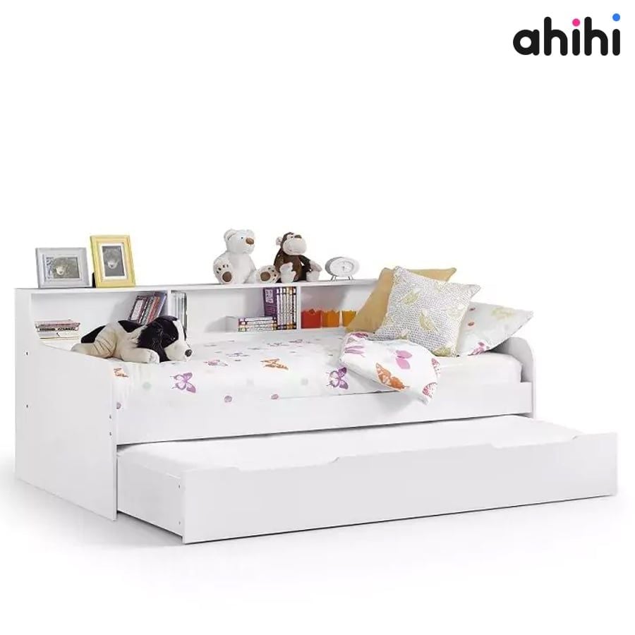 Giường tầng thấp Ahihi214 – Giường ngủ trẻ em hiện đại, tối ưu không gian