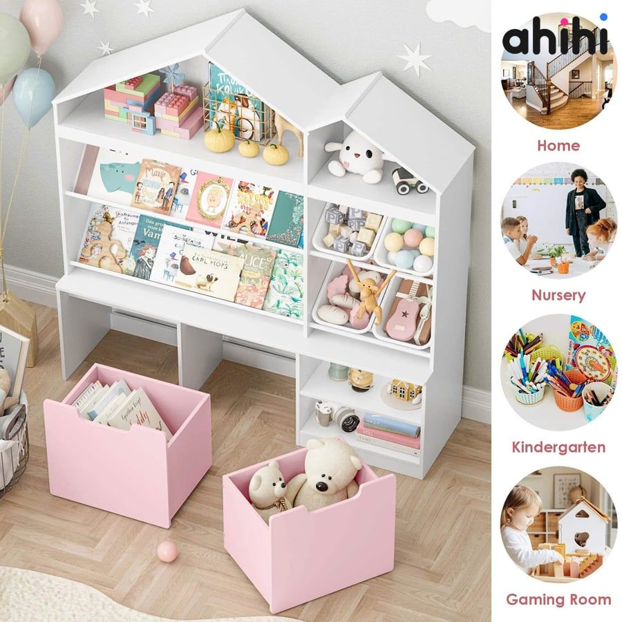 Kệ sách Ahihi709 – Kệ sách cho bé giúp không gian học tập luôn ngăn nắp