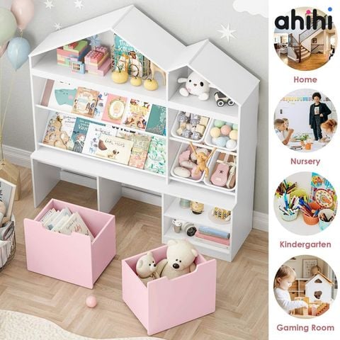 Kệ sách Ahihi709 – Kệ sách cho bé giúp không gian học tập luôn ngăn nắp