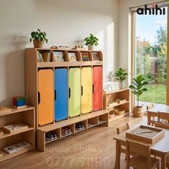 Kệ sách Ahihi703 – Kệ sách cho bé hiện đại, gọn gàng và tiện dụng