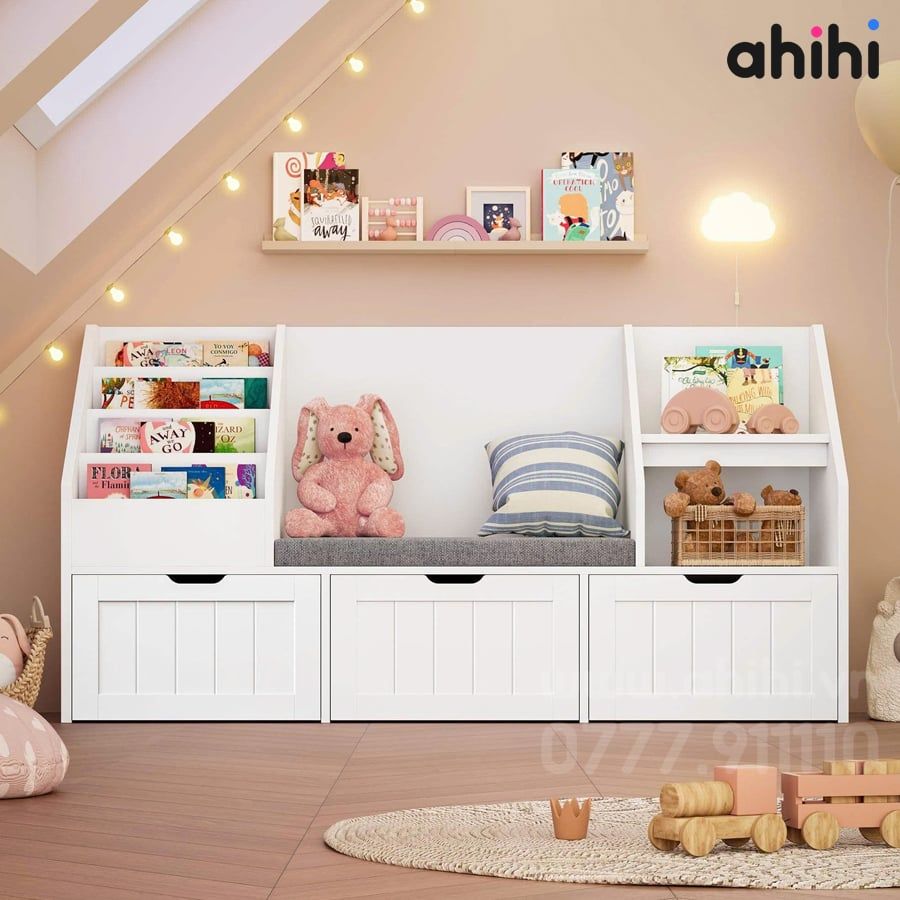 Kệ sách Ahihi713 – Kệ sách đa năng cho bé