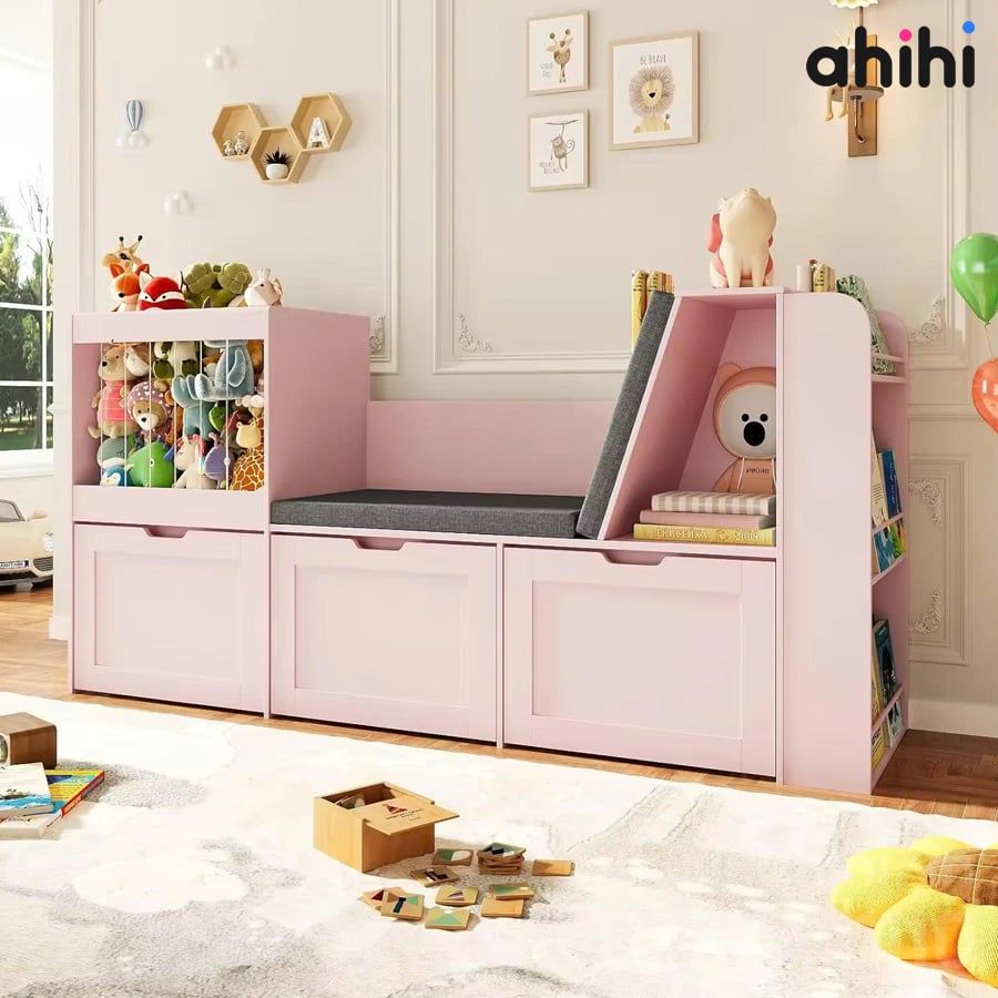 Kệ sách Ahihi712 – Kệ sách cho bé tạo điểm nhấn cho không gian sống