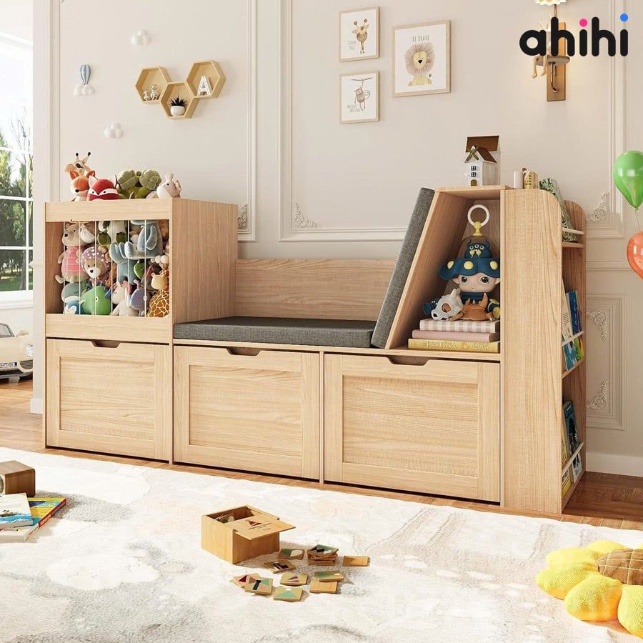 Kệ sách Ahihi712 – Kệ sách cho bé tạo điểm nhấn cho không gian sống