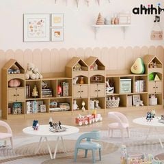Kệ sách cho bé Ahihi716 hình ngôi nhà