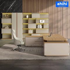 Bàn giám đốc hiện đại Ahihi102 – Gỗ cao cấp, sang trọng, tinh tế