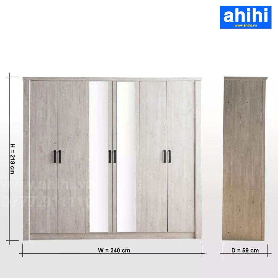 Tủ quần áo ahihi cao cấp A127