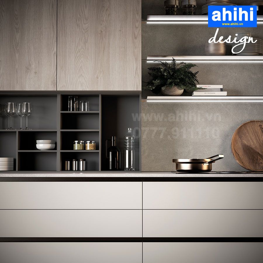 Tủ bếp ahihi cao cấp A203