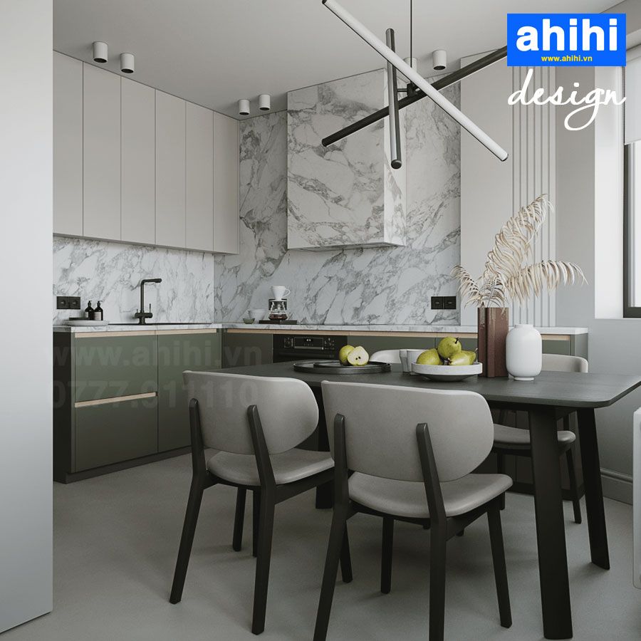 Tủ bếp ahihi cao cấp A227