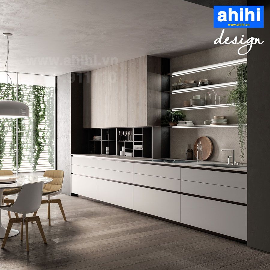 Tủ bếp ahihi cao cấp A203