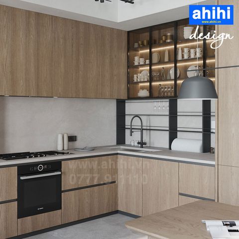 Tủ bếp ahihi cao cấp A218