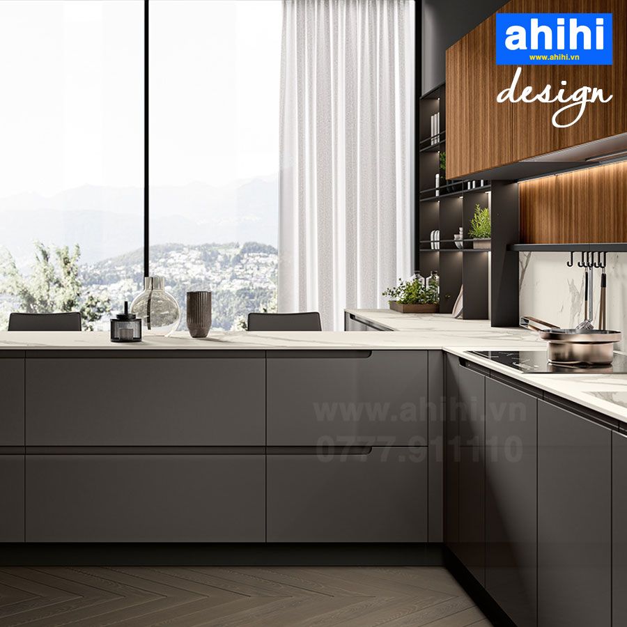 Tủ bếp ahihi cao cấp A206