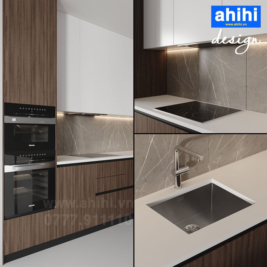 Tủ bếp ahihi cao cấp A212