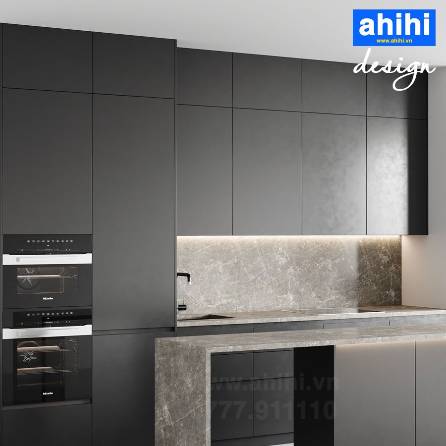 Tủ bếp ahihi cao cấp A208