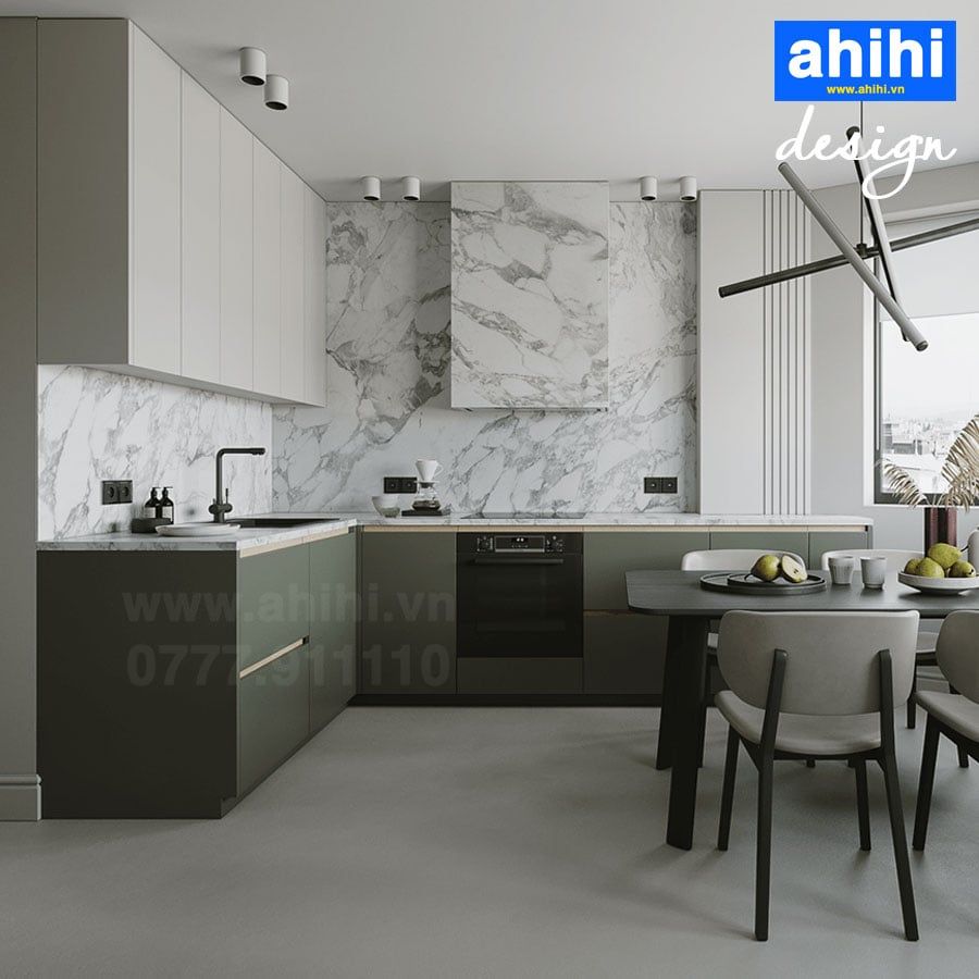 Tủ bếp ahihi cao cấp A227