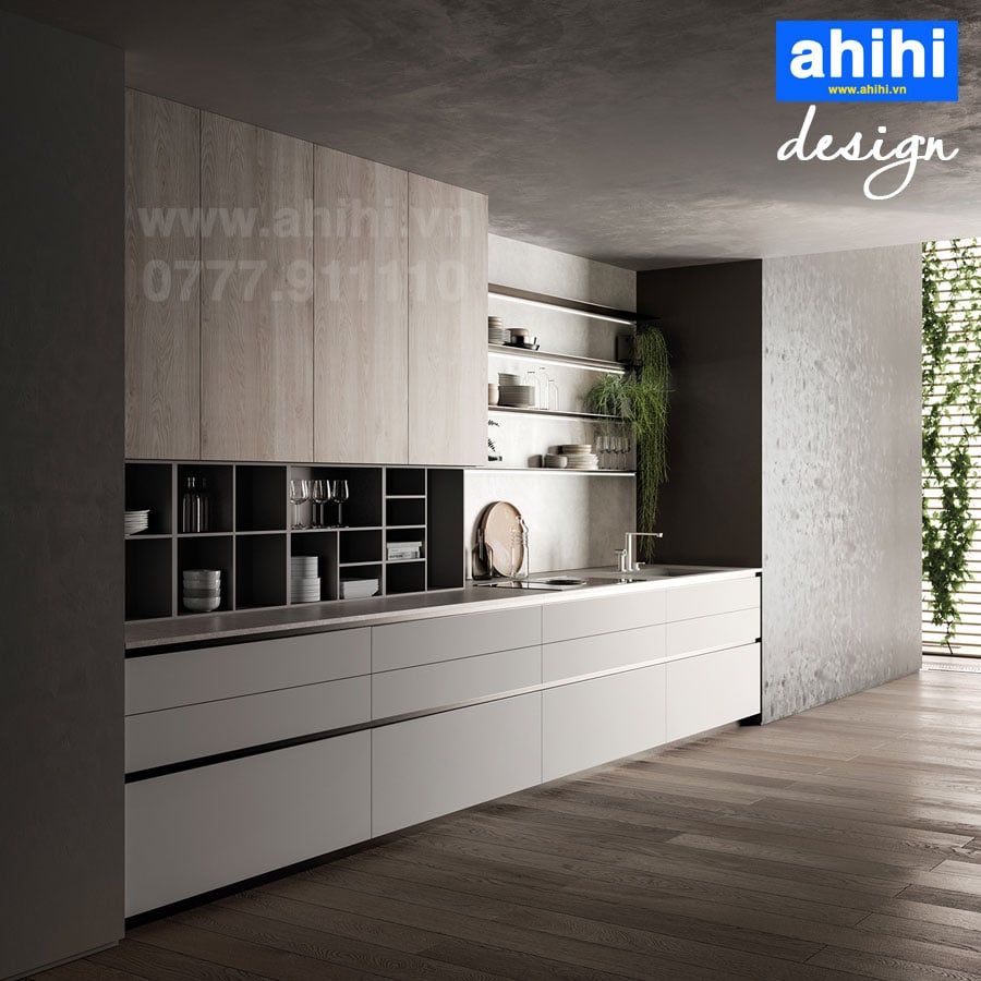 Tủ bếp ahihi cao cấp A203