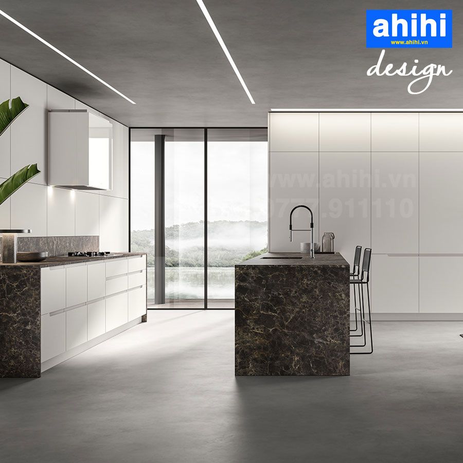 Tủ bếp ahihi cao cấp A205