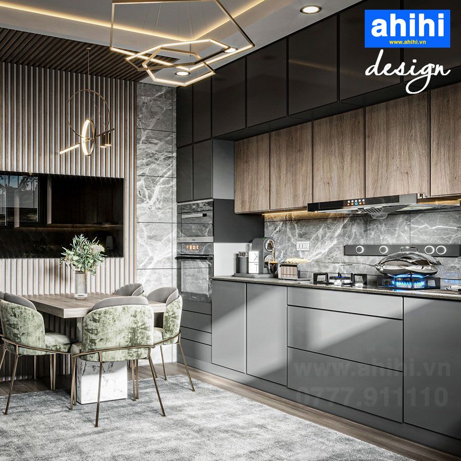 Tủ bếp ahihi cao cấp A225