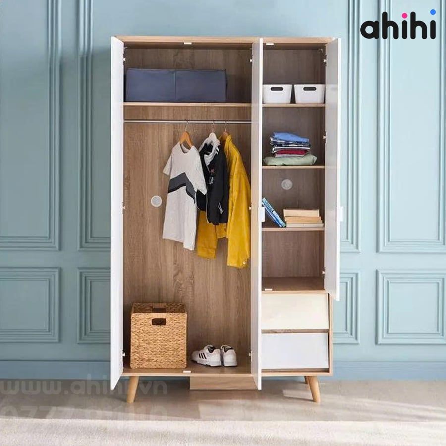 Tủ quần áo cho bé ahihi610 – Nội thất gọn đẹp cho bé