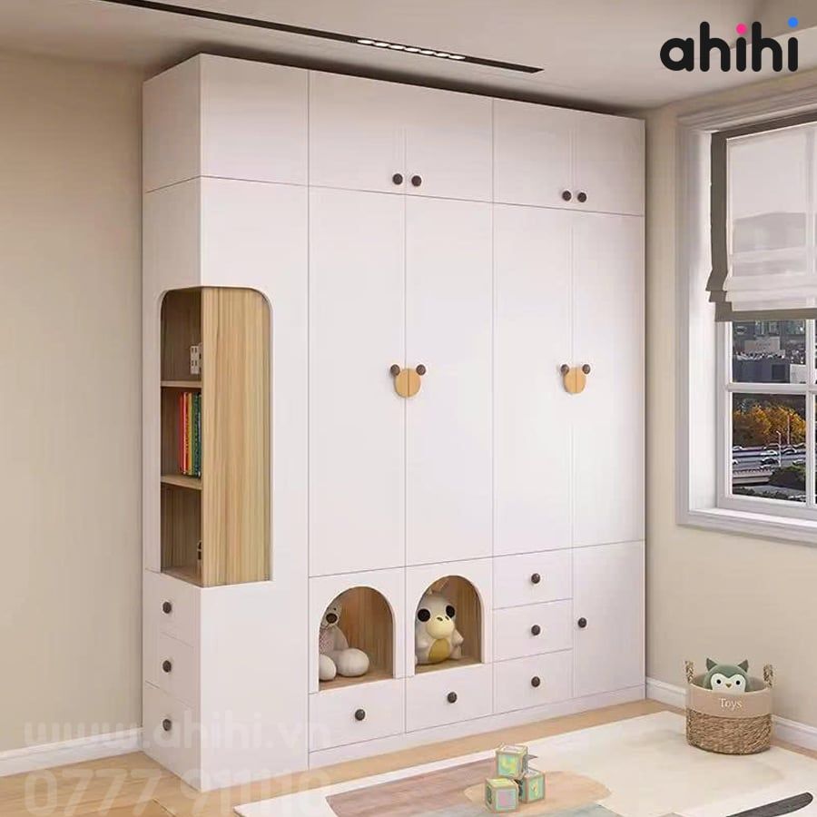 Tủ quần áo trẻ Em ahihi618 – Tối ưu lưu trữ, gọn gàng