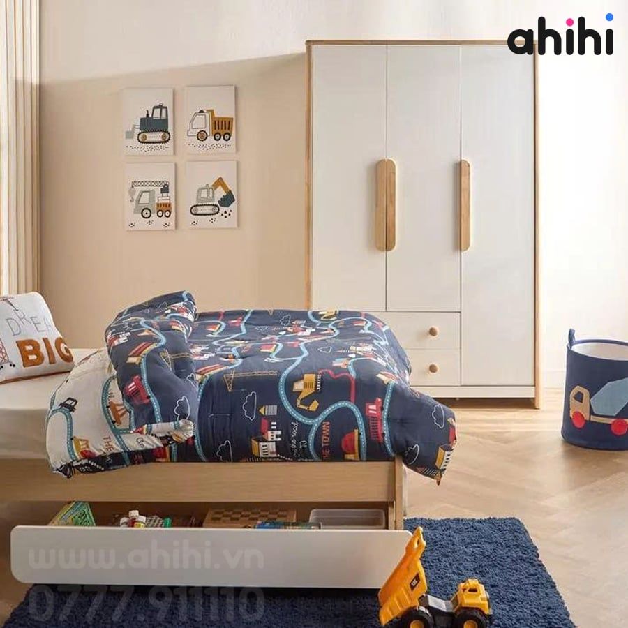 Tủ quần áo trẻ em Ahihi601 đẹp, hiện đại | Ahihi