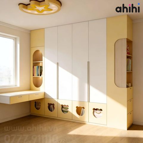 Tủ quần áo trẻ Em ahihi619 – Tối ưu lưu trữ, gọn gàng