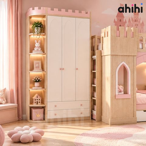 Tủ quần áo lâu đài Ahihi Castle cho bé