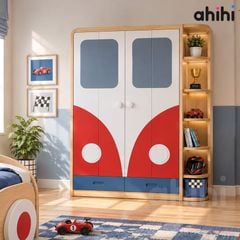Tủ quần áo Ô Tô cho bé trai Ahihi – Thiết kế cá tính, tiện dụng