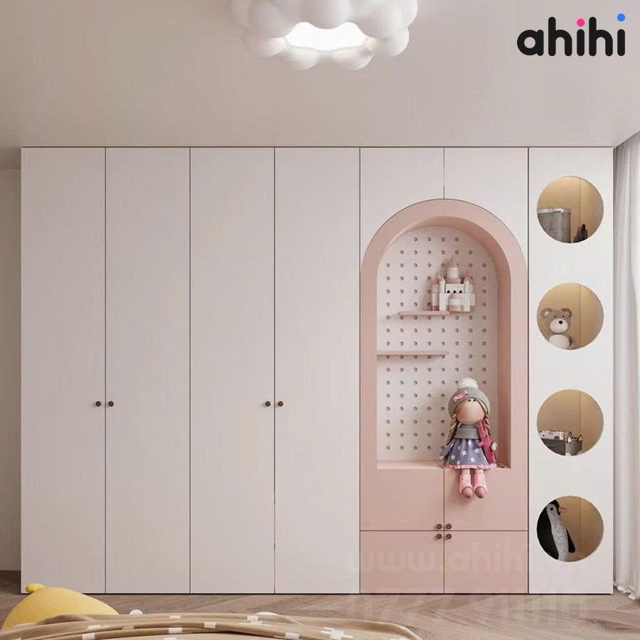 Tủ đồ trẻ em Ahihi602 – Thiết kế đẹp cho phòng bé