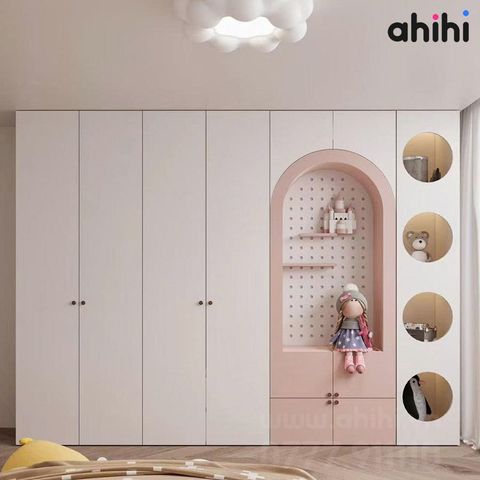 Tủ đồ trẻ em Ahihi602 – Thiết kế đẹp cho phòng bé