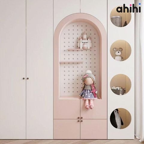 Tủ đồ trẻ em Ahihi602 – Thiết kế đẹp cho phòng bé
