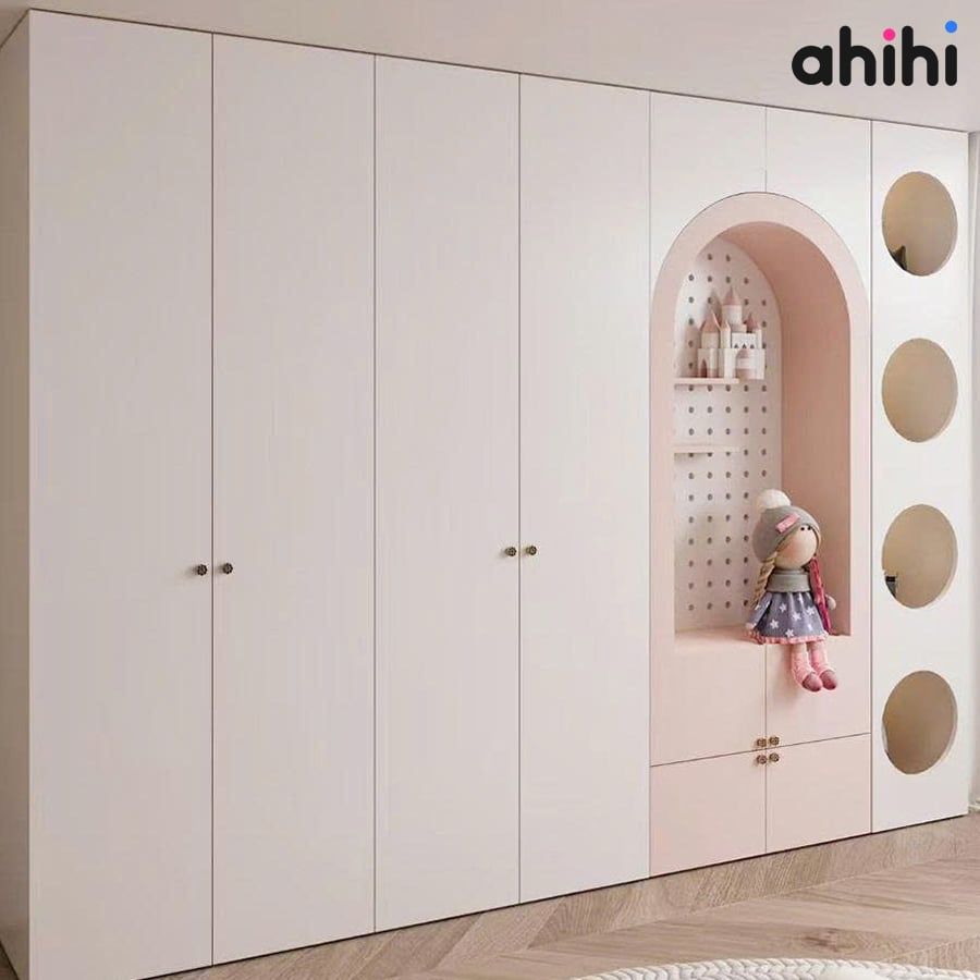 Tủ đồ trẻ em Ahihi602 – Thiết kế đẹp cho phòng bé
