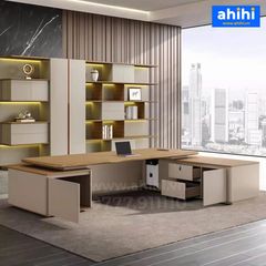 Bàn giám đốc hiện đại Ahihi102 – Gỗ cao cấp, sang trọng, tinh tế